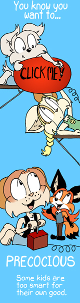 Precocious skyscraper banner